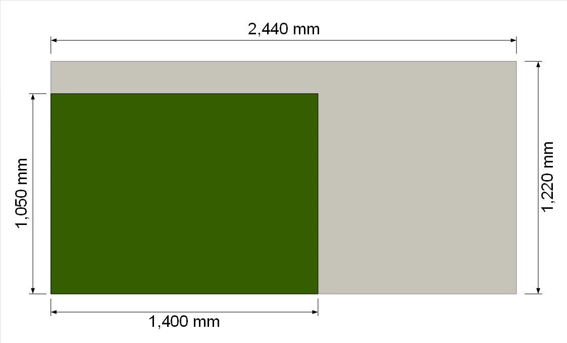 A module with the start of the pit lane